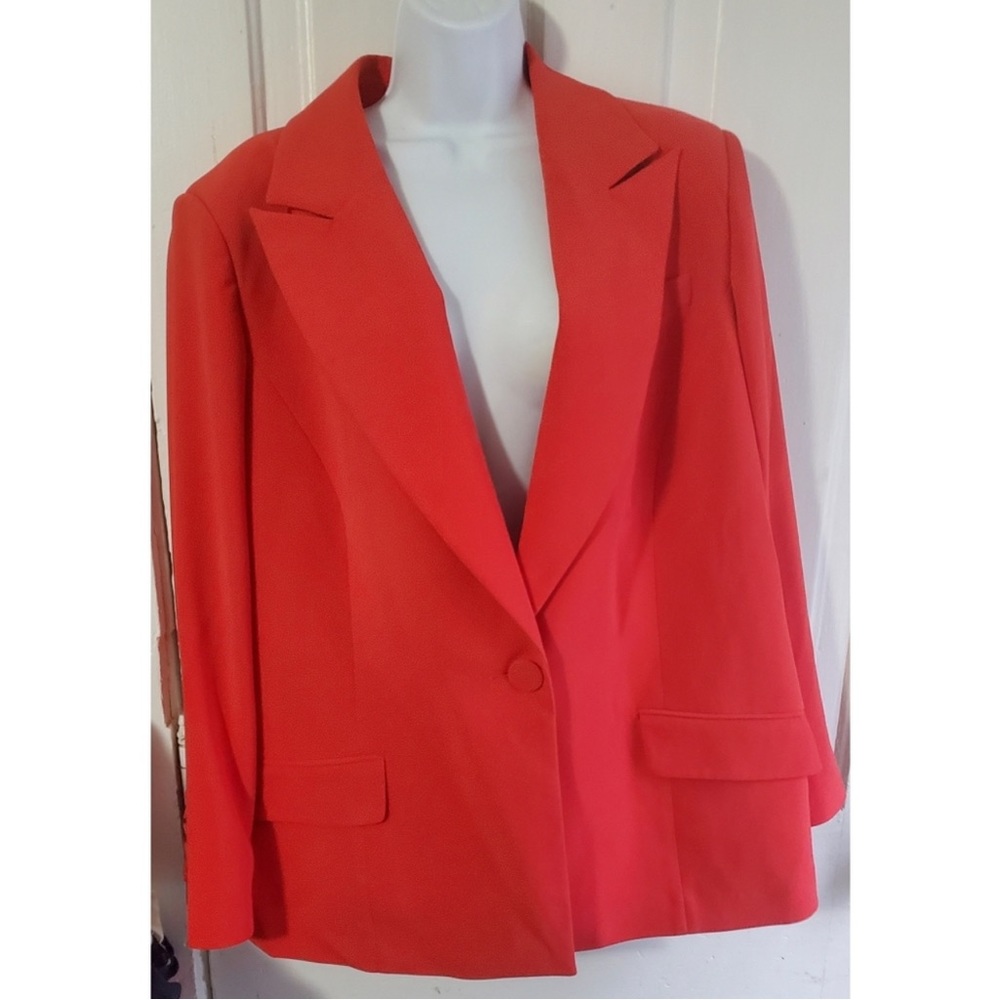 Sergio Hudson x Target Women’s Plus Size Red Tailored Blazer 1X NWT Sold Out